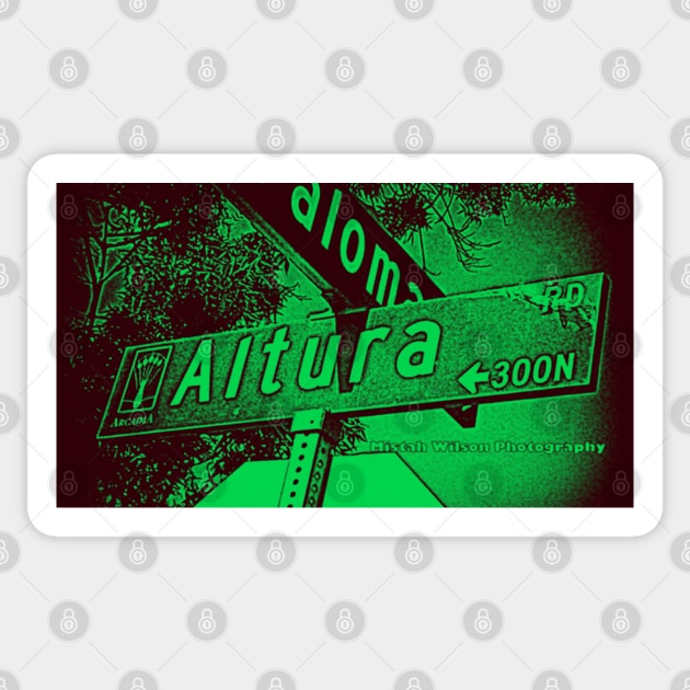 Altura Road, Arcadia, CA by MWP Sticker by MistahWilson